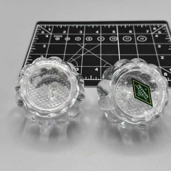 Shannon Crystal Pumpkin Salt & Pepper Shakers Thanksgiving Fall Table Accent 3" - Picture 9 of 10